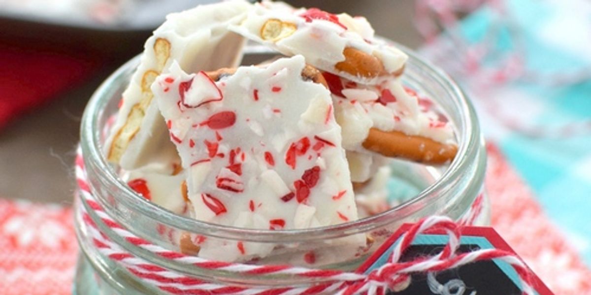 Candy Cane Pretzel Bark My Recipe Magic