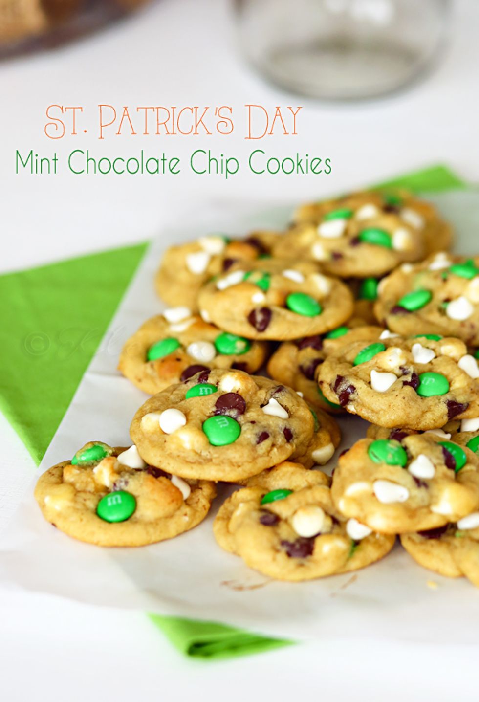 St. Patrick's Day Mint Chocolate Chip Cookies - My Recipe Magic