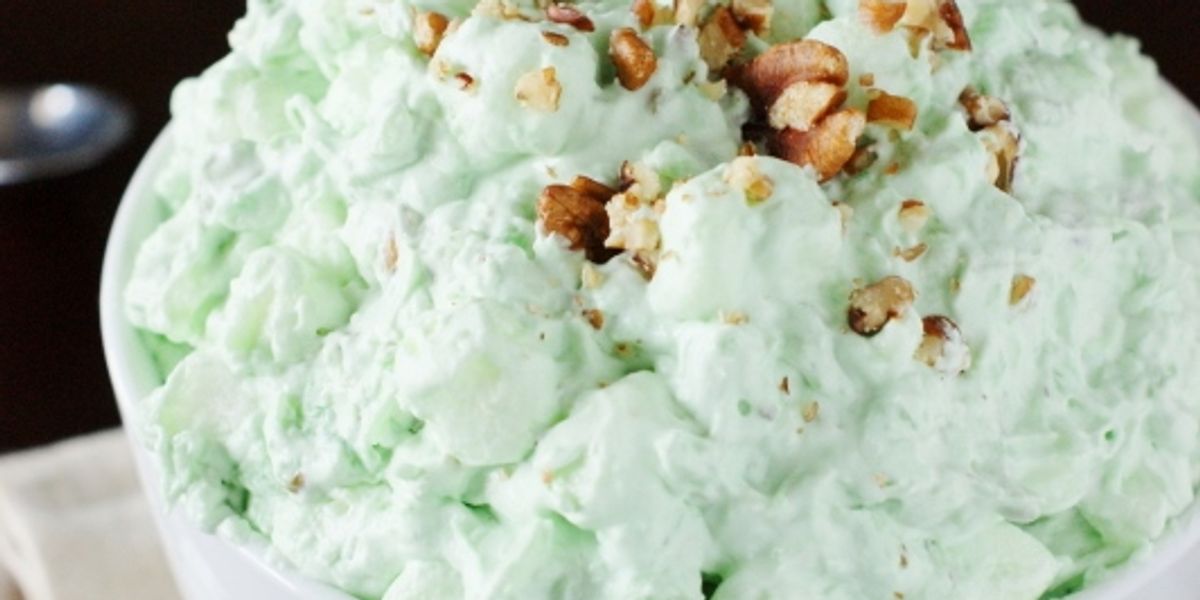 Pistachio Watergate Salad {Green Fluff} My Recipe Magic