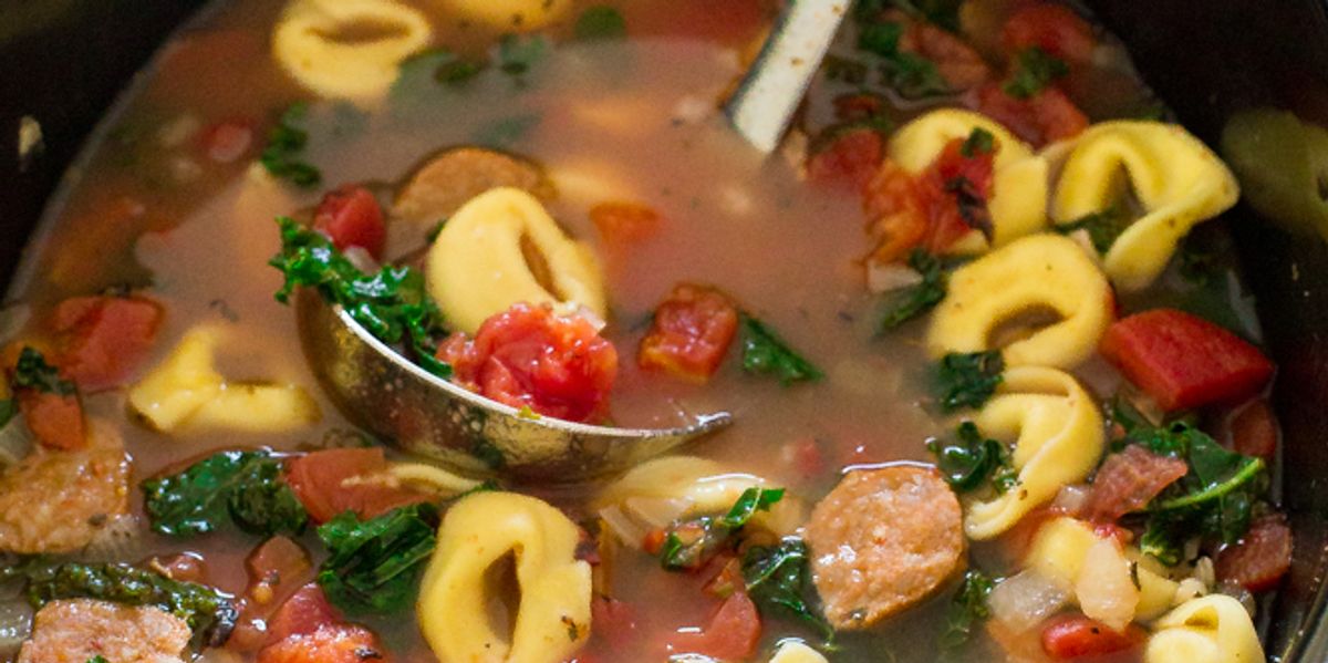 Slow Cooker Tortellini Sausage Soup My Recipe Magic