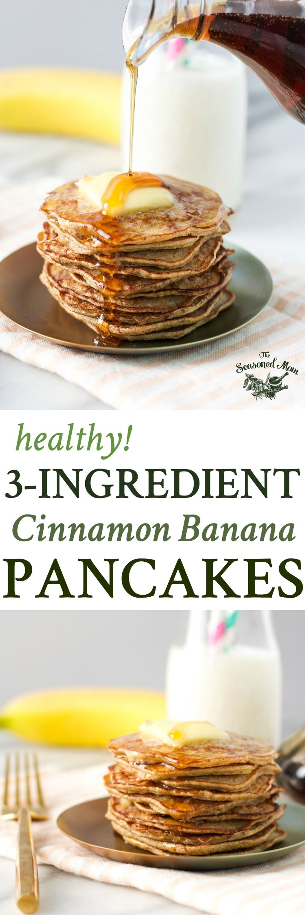 3 Ingredient Healthy Banana Pancakes - My Recipe Magic