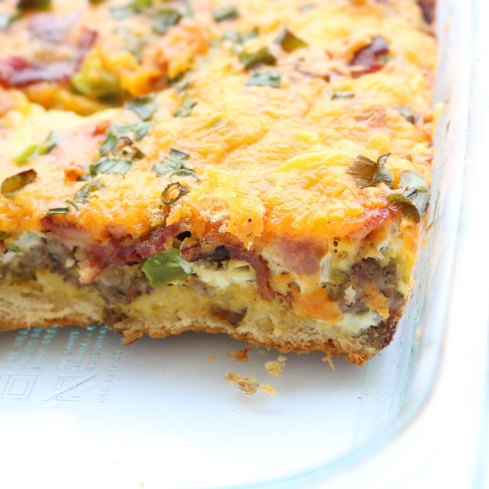 Bacon and Sausage Breakfast Casserole - My Recipe Magic