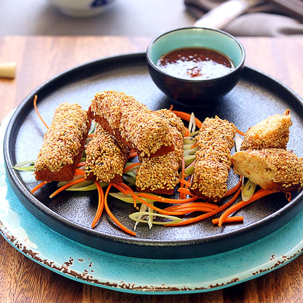 Golden Sesame Prawn Toast My Recipe Magic