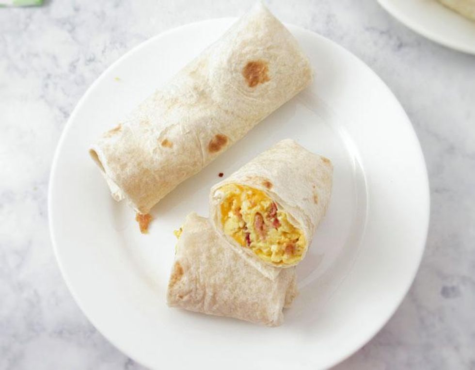 Bacon, Egg and Cheese Breakfast Wrap - My Recipe Magic