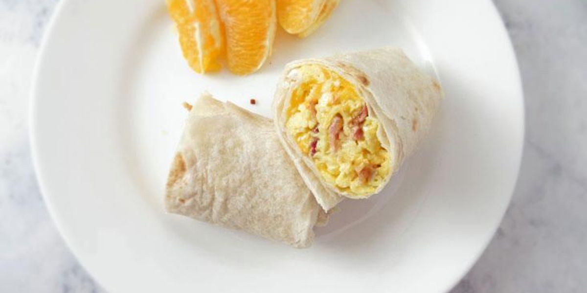 Bacon, Egg and Cheese Breakfast Wrap - My Recipe Magic