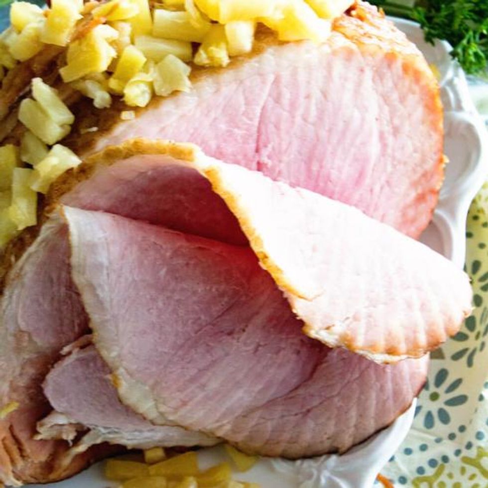 Crock Pot Brown Sugar Pineapple Ham from Julie's Eats & Treats - My Recipe Magic