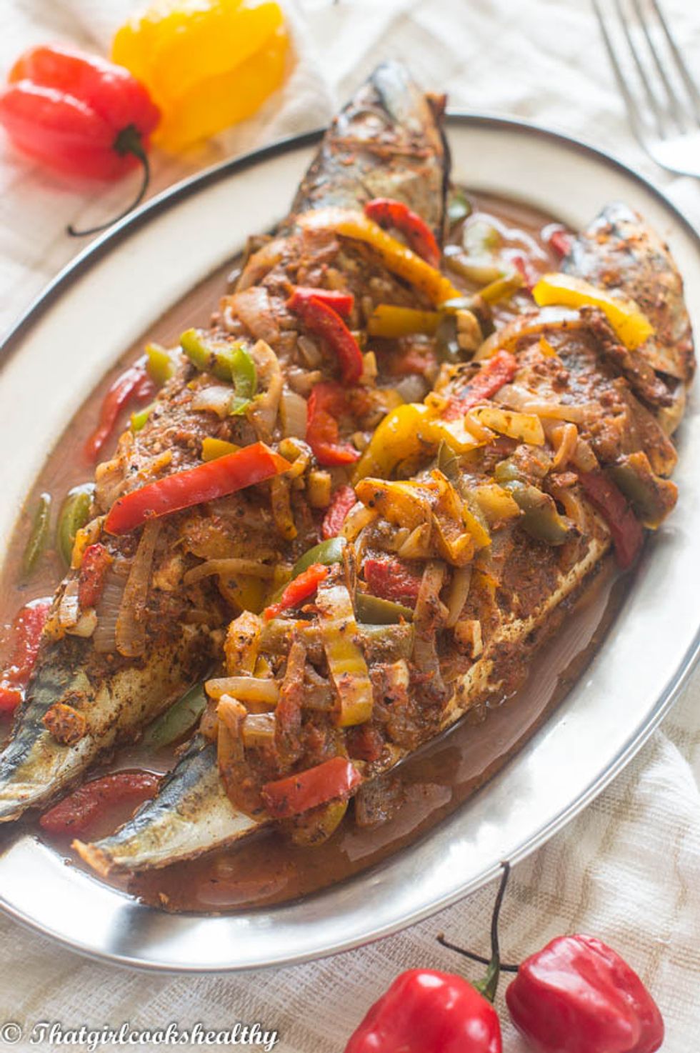 Caribbean style stewed mackerel My Recipe Magic