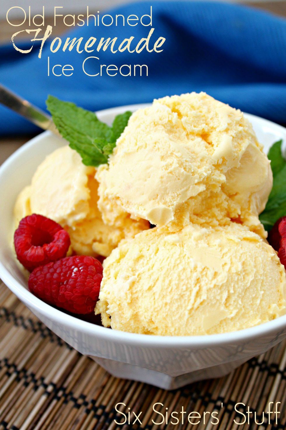 Old Fashioned Homemade Vanilla Ice Cream - My Recipe Magic