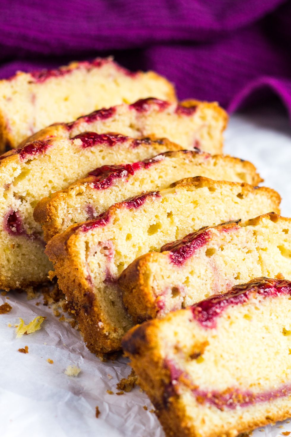 Raspberry Swirl Lemon Pound Cake - My Recipe Magic