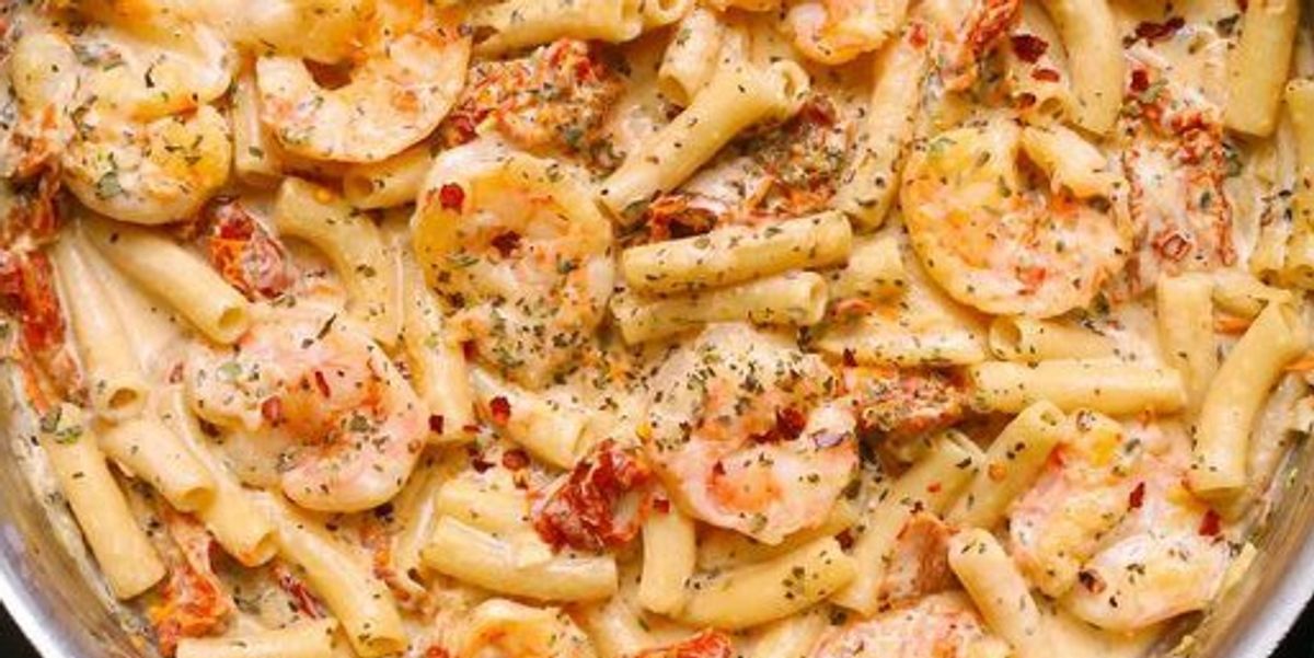 Creamy Mozzarella Shrimp Pasta My Recipe Magic