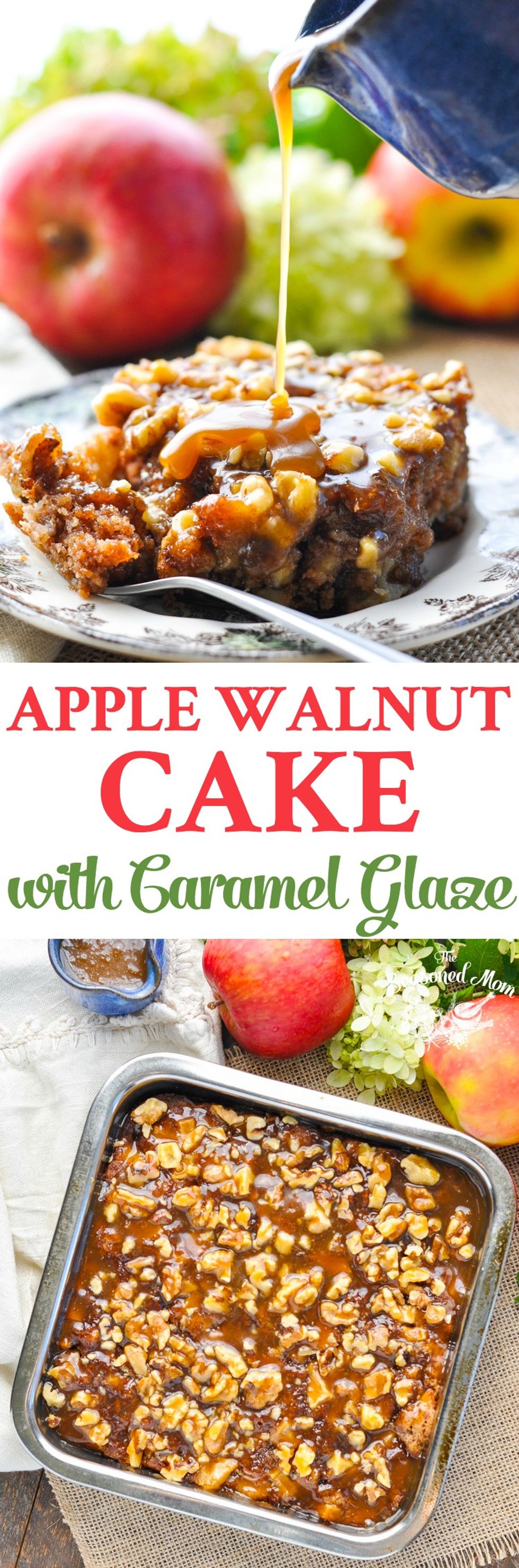 Apple Walnut Cake with Caramel Glaze My Recipe Magic