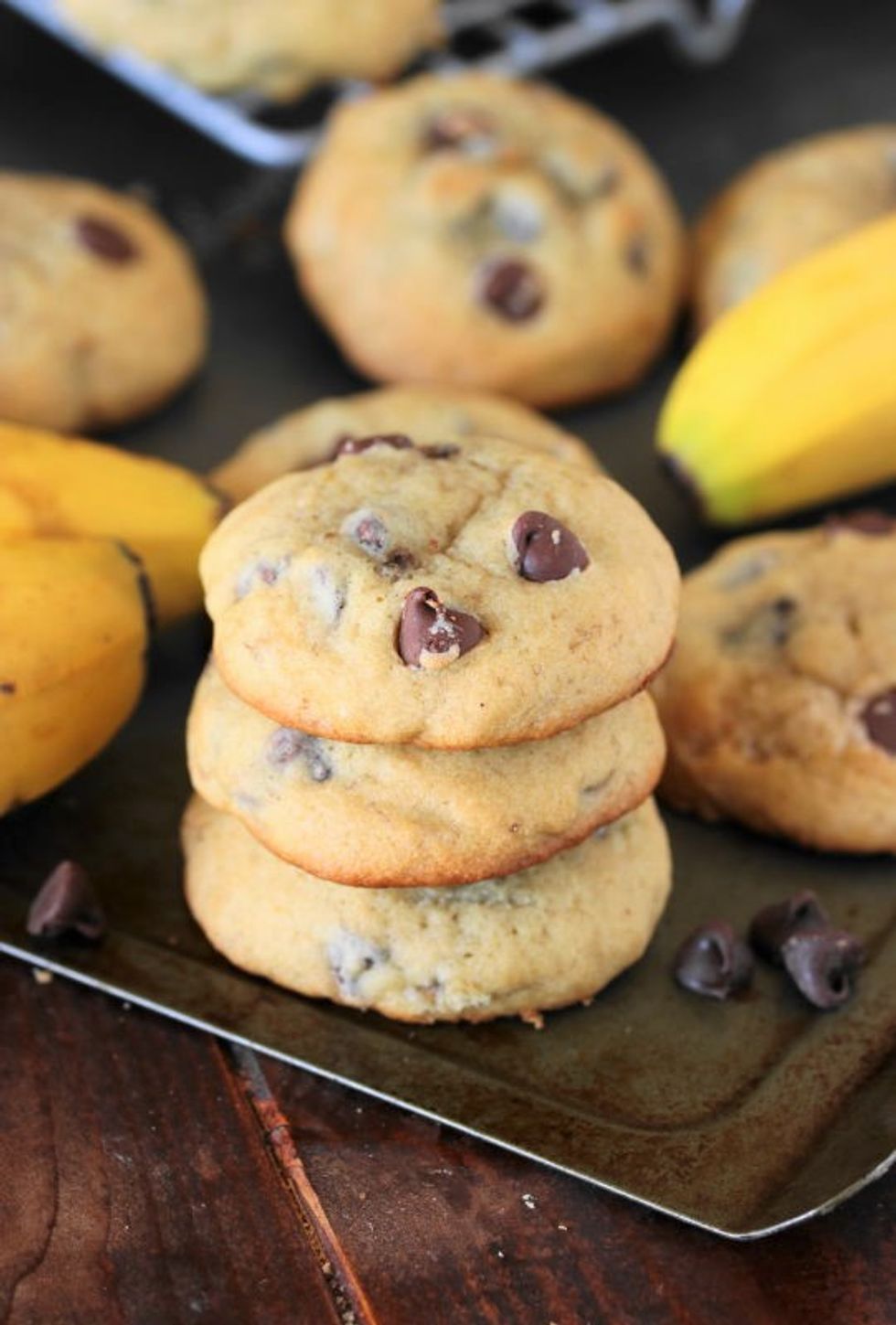 Soft Banana Chocolate Chip Cookies - My Recipe Magic