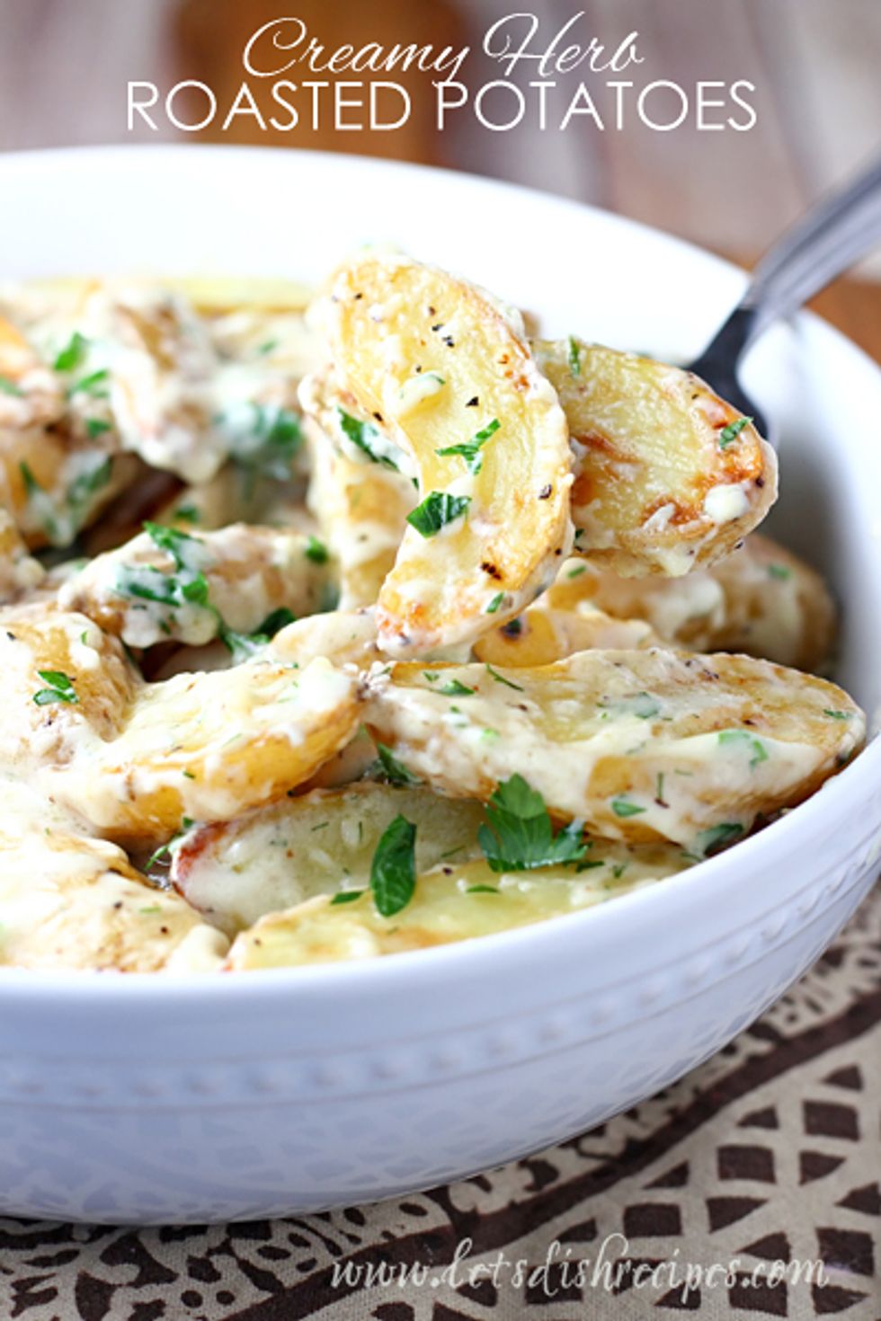 Creamy Herb Roasted Fingerling Potatoes - My Recipe Magic