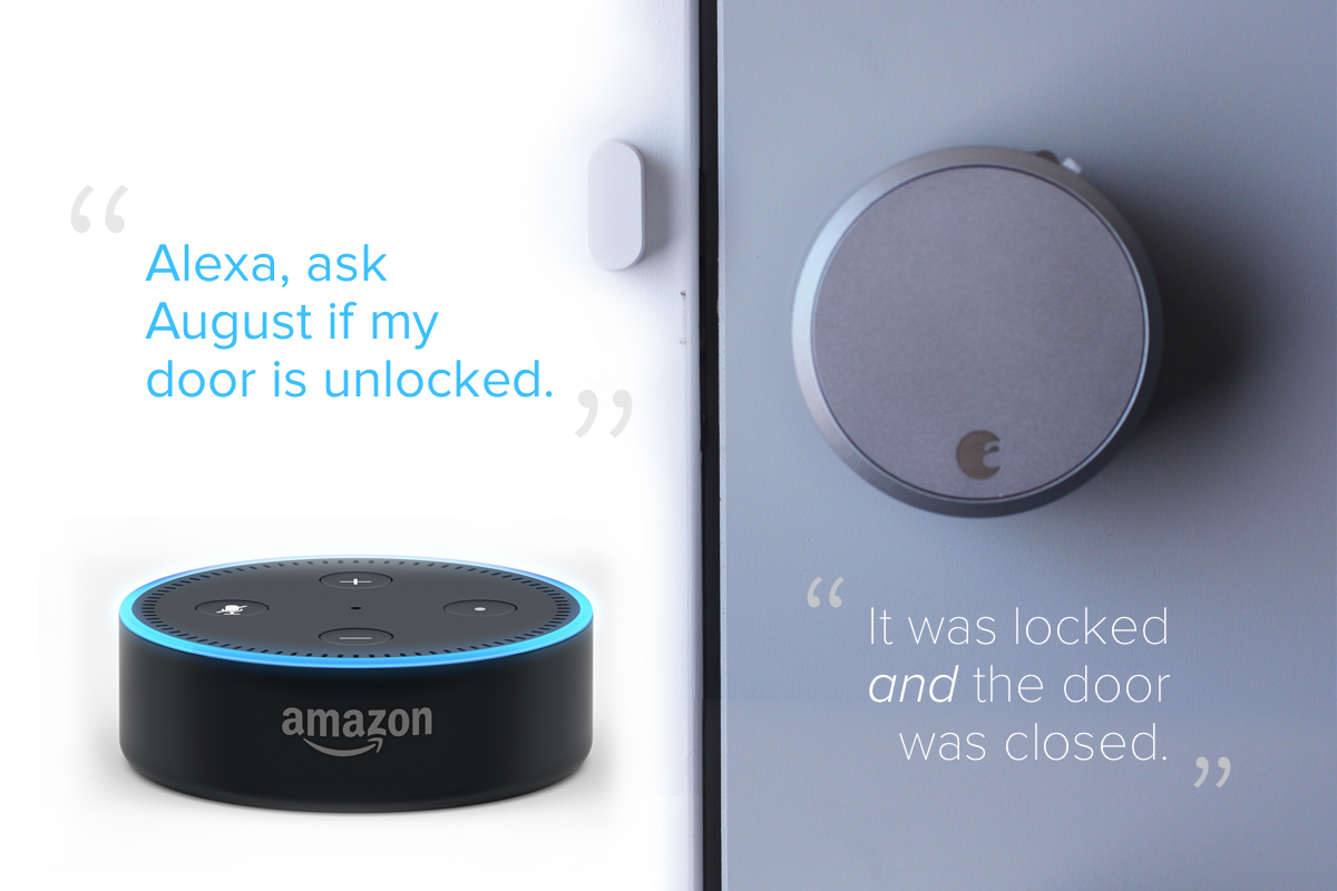 August Home Bringing DoorSense Skill to Amazon Alexa