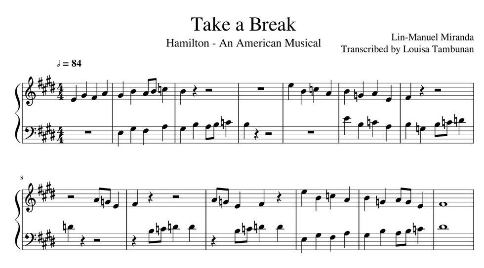 10 Hamilton Tunes You Can Learn To Play On The Piano In 10 - hamilton dear theodosia a roblox music video