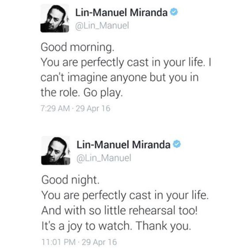 8 Tweets from Lin-Manuel Miranda To Get You Through Today