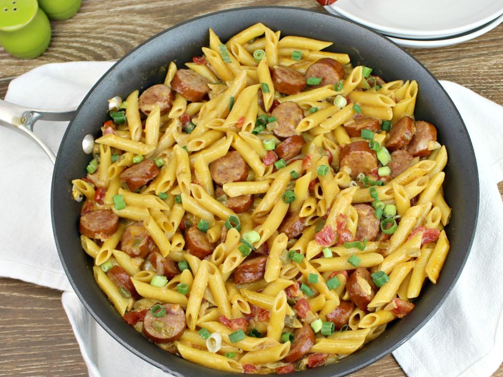 Spicy Sausage and Penne Pasta - My Recipe Magic