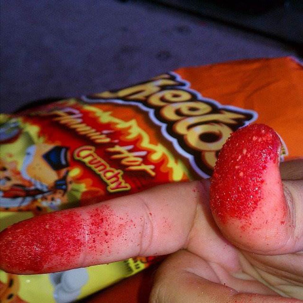 10 Unconventional Ways To Eat Flamin' Hot Cheetos How To Remove Hot Cheeto Stains From Fingers