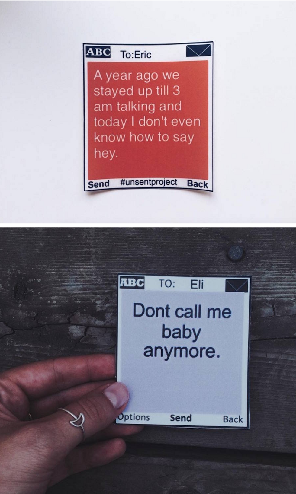 The Unsent Project—Unsent Text Messages To Former Lovers