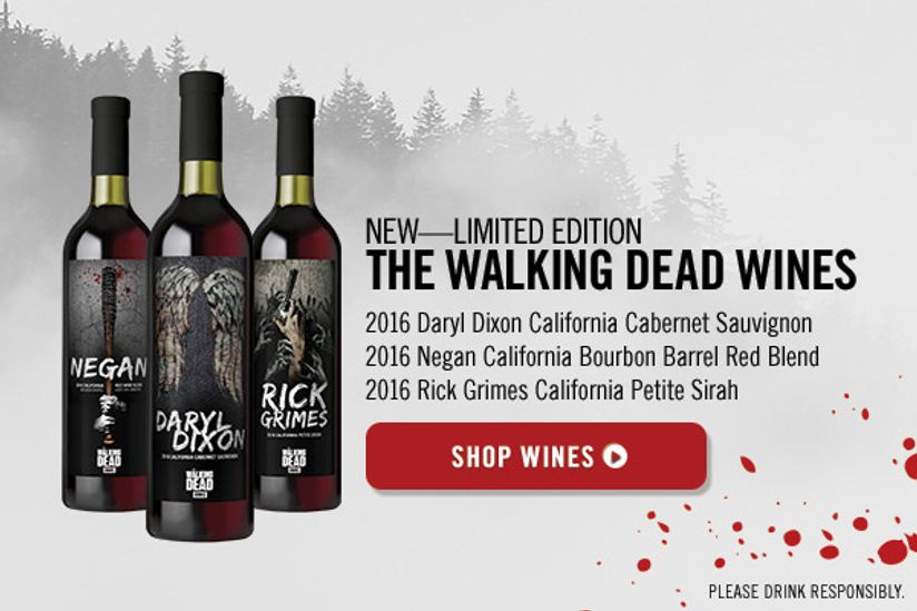 Walking dead wine label