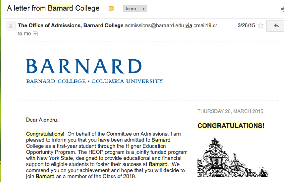 One Year Later At Barnard College
