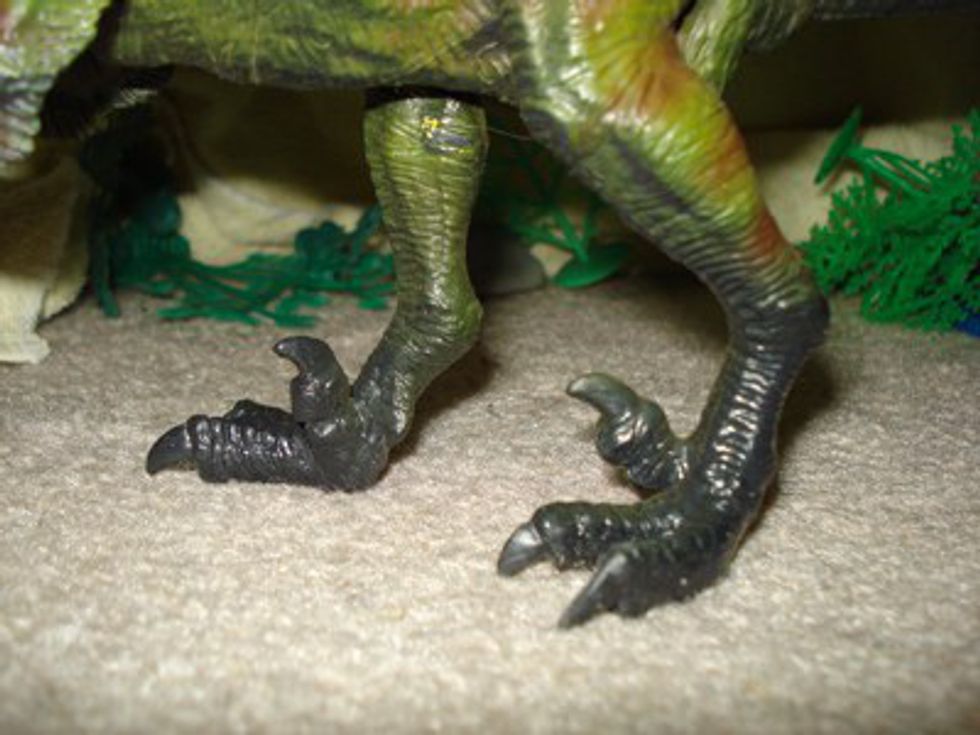 jurassic park velociraptor feet