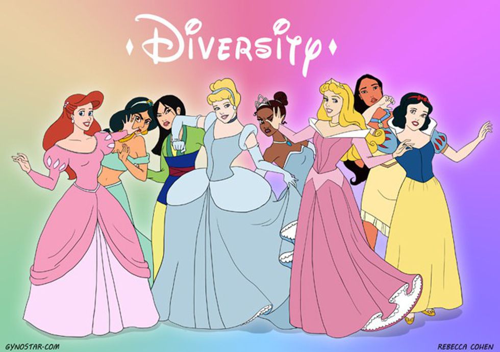 Bad princess. Diversity Disney. Princess stuff. Princess stuff tumblr.