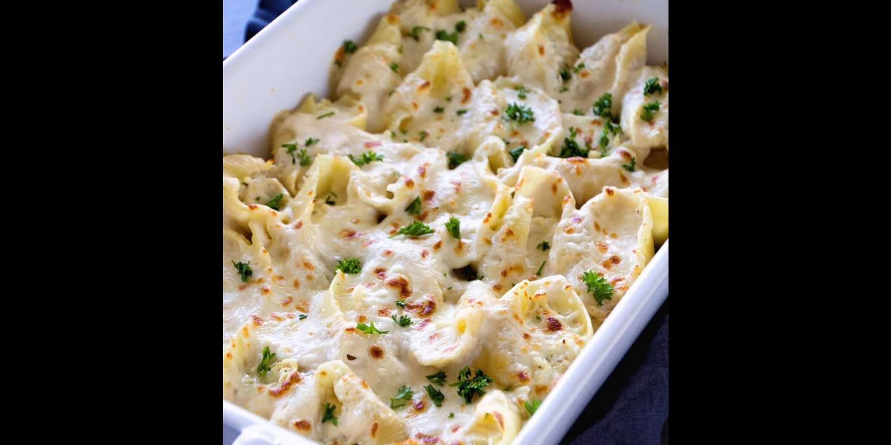 Chicken Alfredo Stuffed Shells