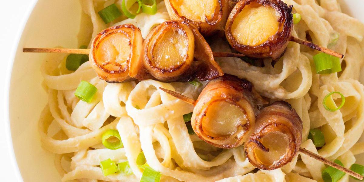 Bacon Wrapped Scallops Pasta My Recipe Magic