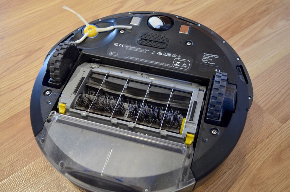 iRobot's patented suction system does a great job, but the bin fills quickly