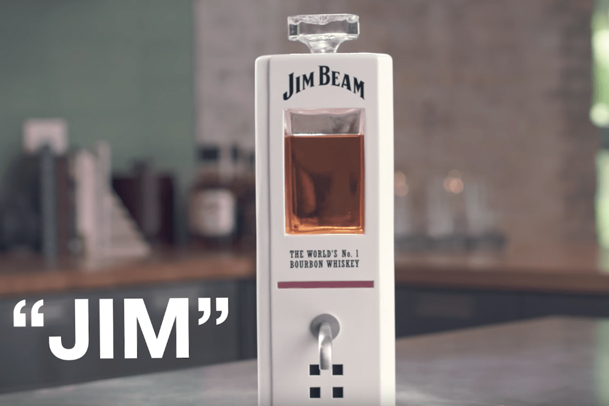 'Hey Jim, pour me a drink' - Smart Jim Beam decanter pours whiskey on command