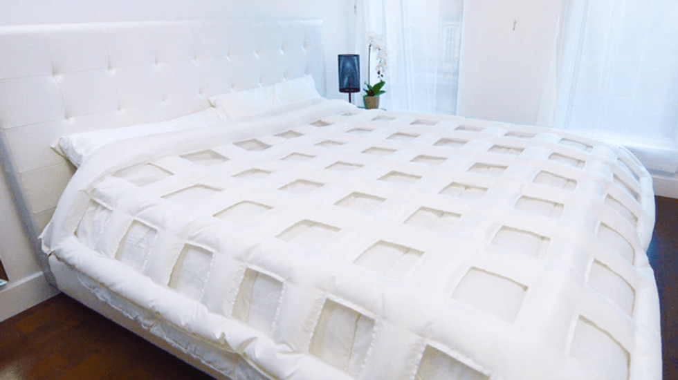 Get your side of the bed to the perfect temperature before you snuggle in the sheets.