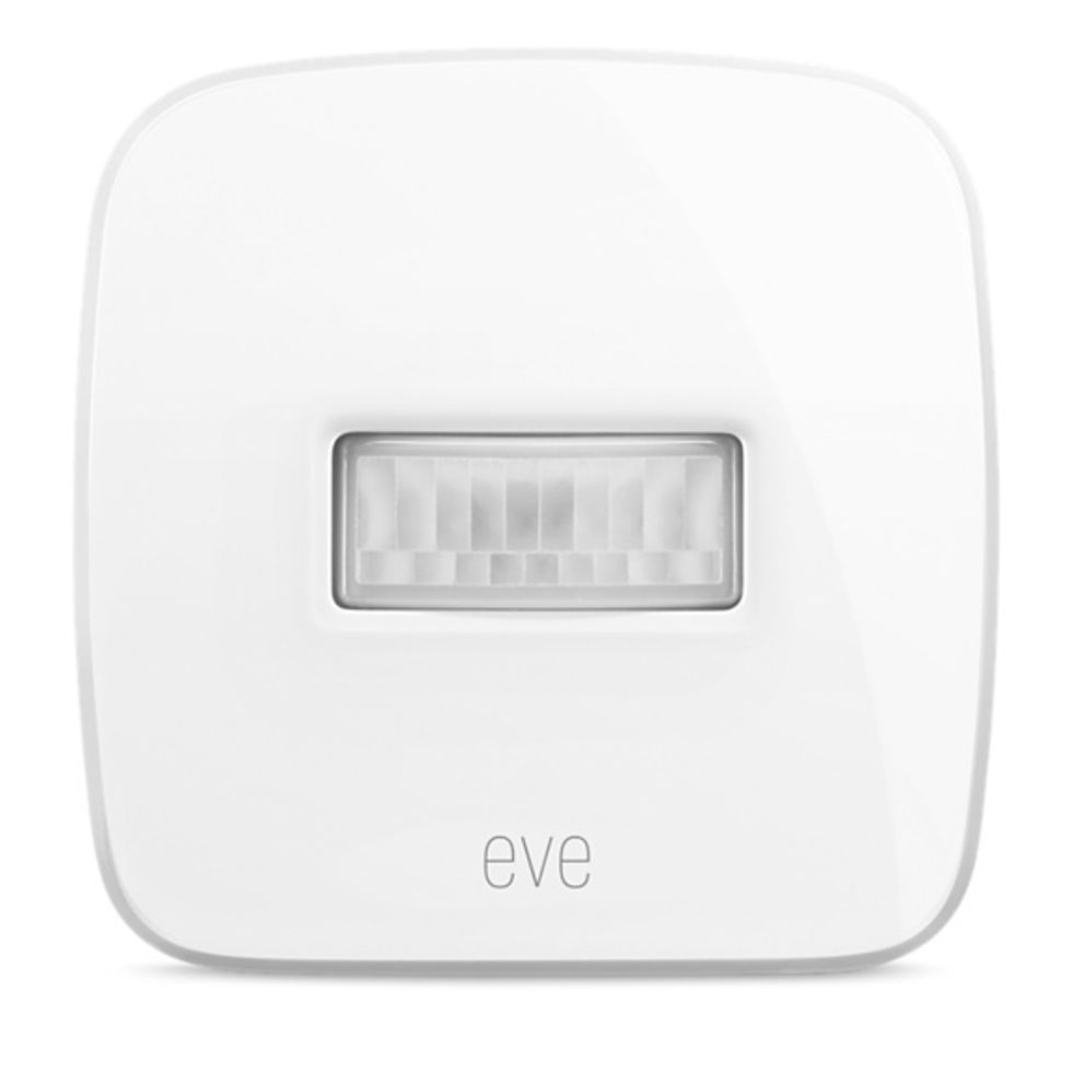 Used both inside and outside, Motion is as it sounds, the motion detector for the Eve system