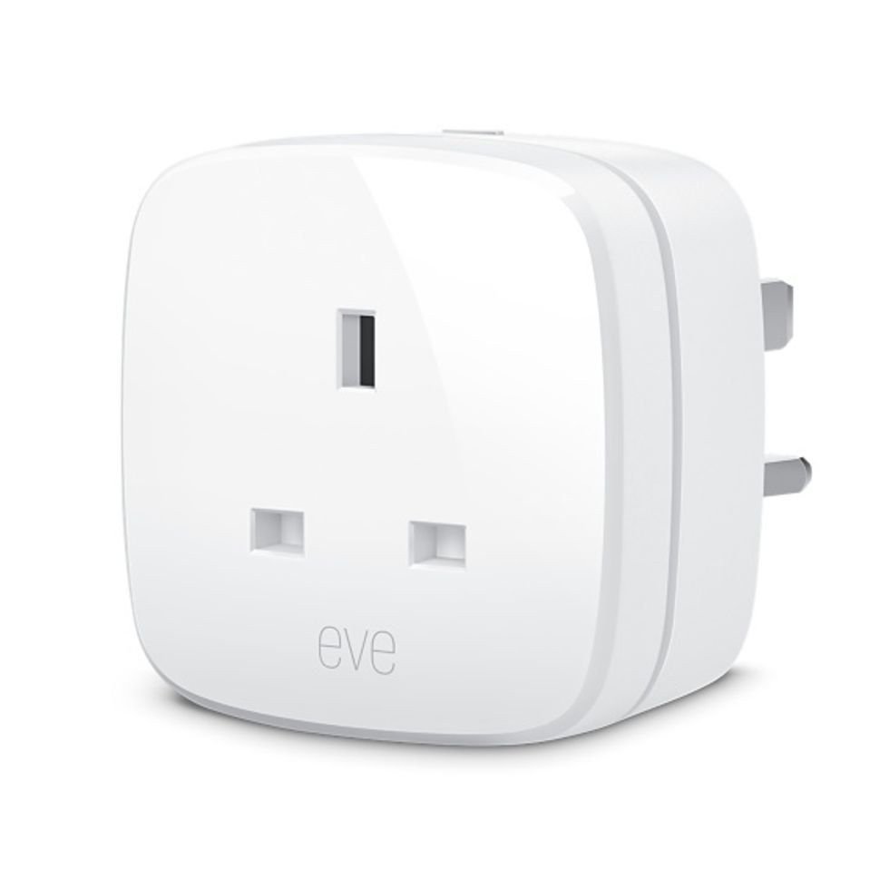 Eve's smart plug, the Energy, also monitors energy consumption in the home