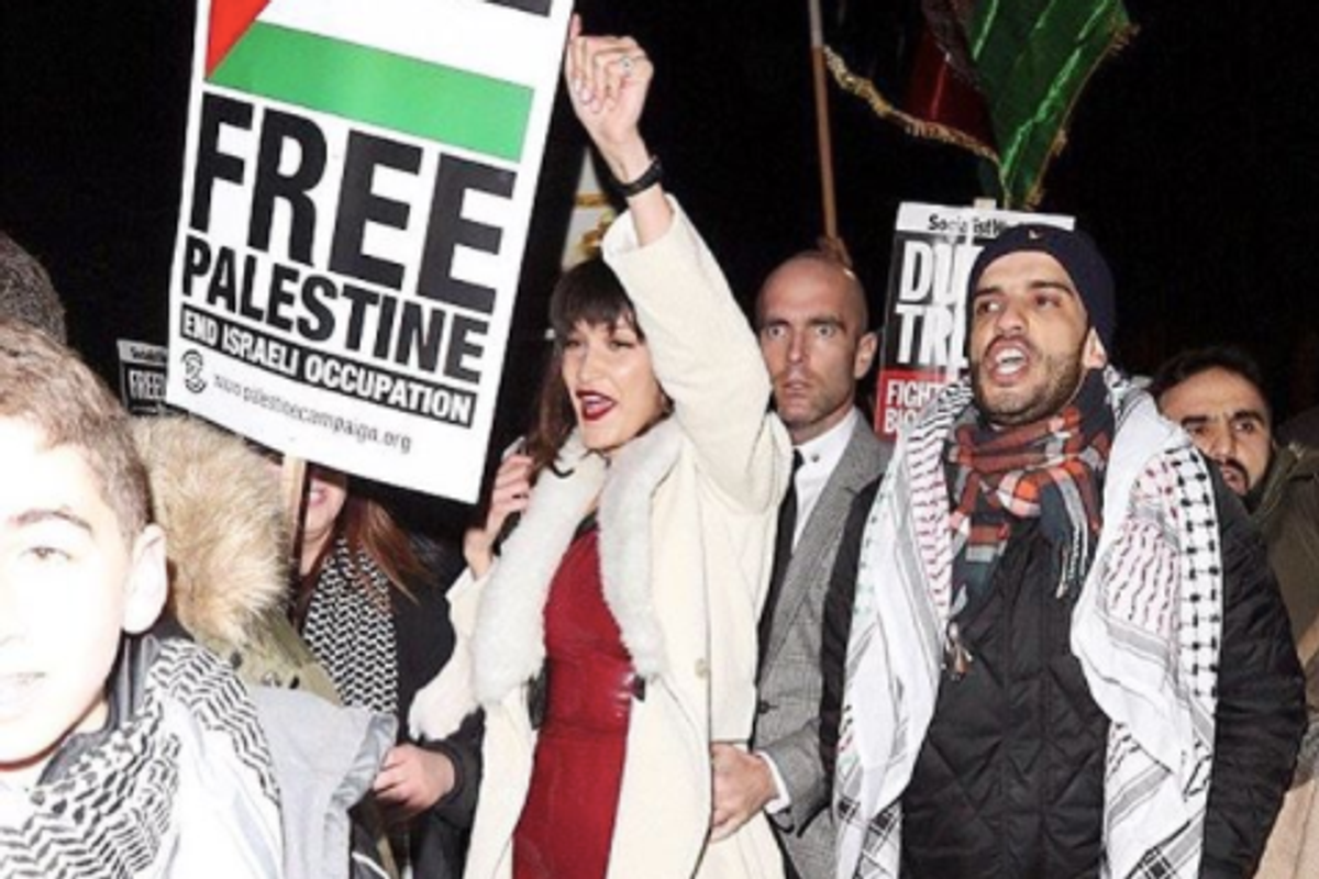 Bella Hadid leads protest march for her country of origin: Palestine