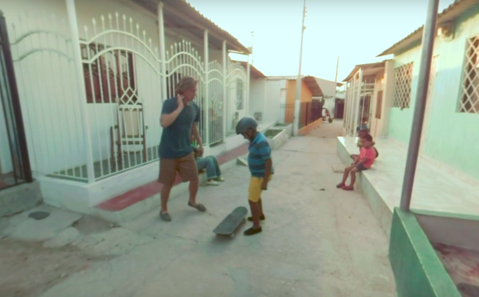 Toms' 360-degree film to its buyers to countries where the company donates its shoes