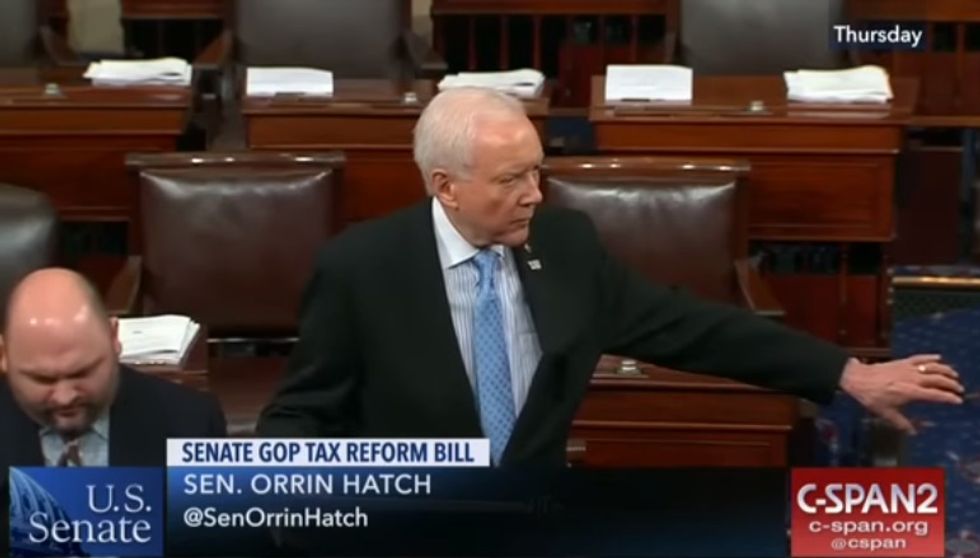 Orrin Hatch And Chuck Grassley In Poor-Shitting Contest, Congratulations, Both Win!!!!