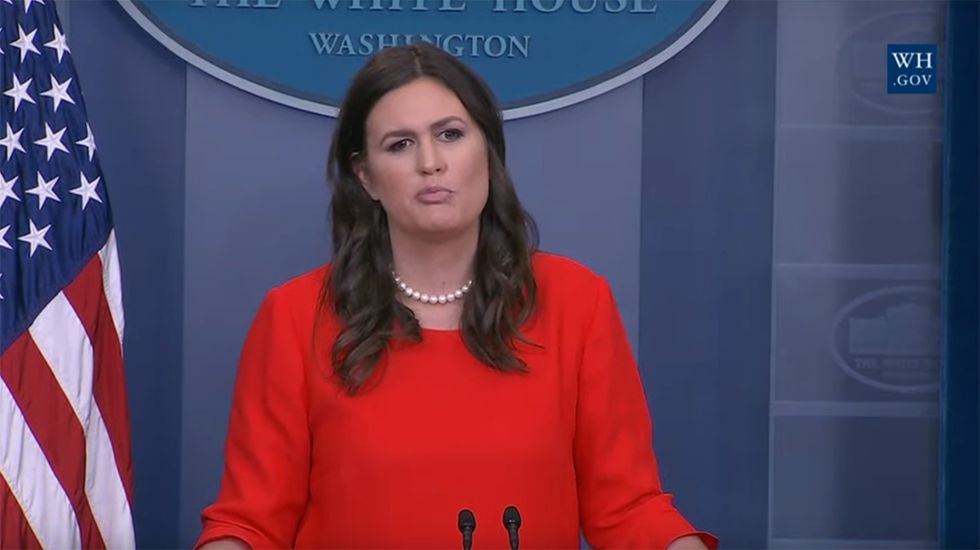 What Up, Sarah Huckabee Sanders? In The Mood To Lie About Steve Bannon Today? OH YEAH YOU ARE.