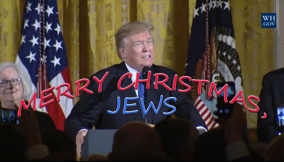 Trump Dims Hanukkah Lights. Wonkagenda For Fri., Dec. 8, 2017