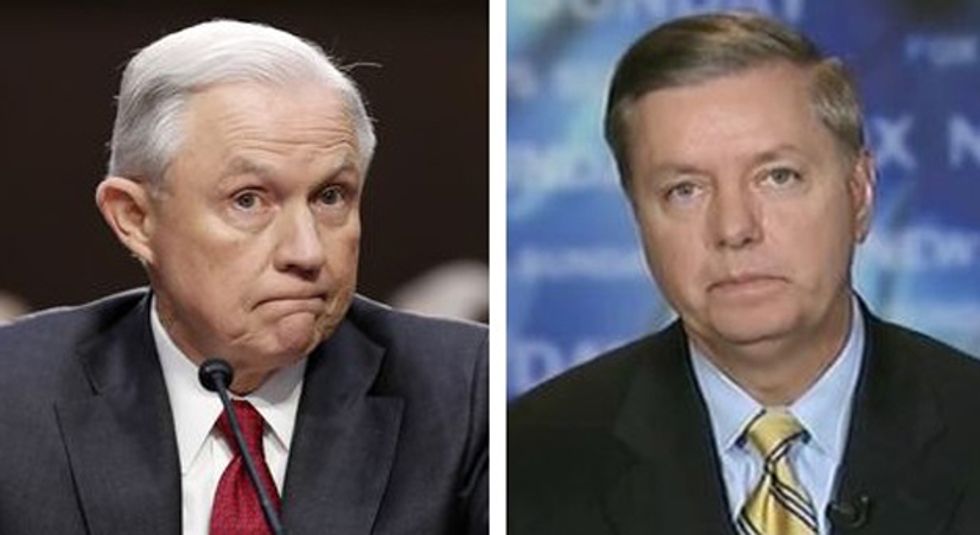 Tell It To Clinton's Dick, Lindsey Graham And Jeff Sessions!