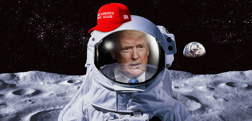 Donald Trump Signing Order To Be First President To Send Men To The Moon