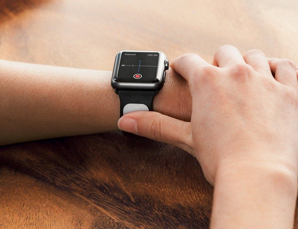 Apple watch with outlet ekg monitor