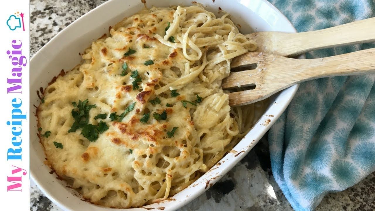 Easy Alfredo Bake-Let's Dish