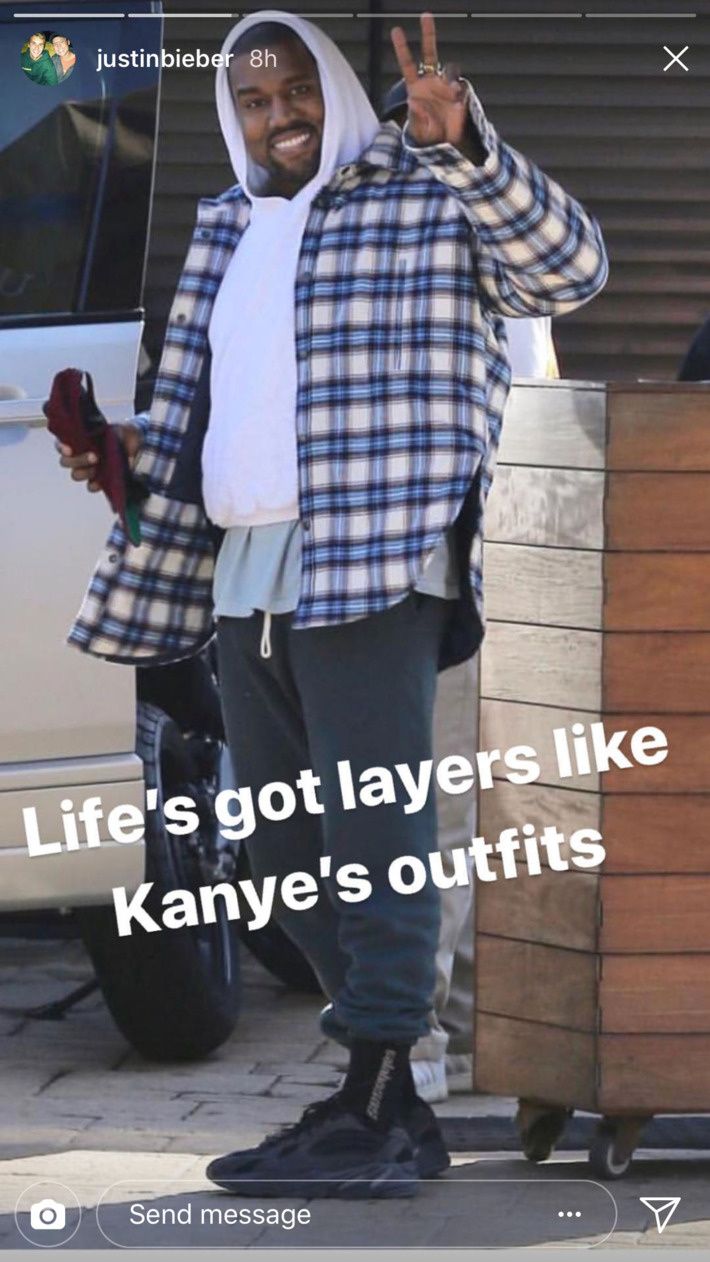 Kanye west 2025 plaid shirt