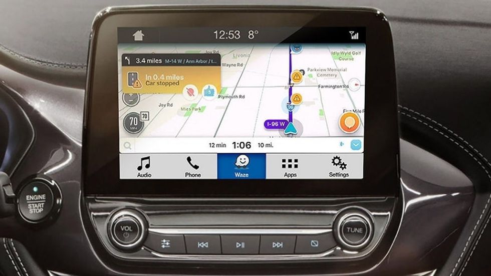 a photo of Ford infotainment system
