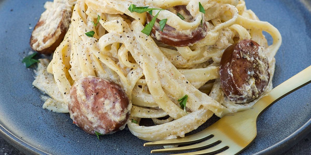 Creamy Cajun Pasta with Andouille Sausage - My Recipe Magic