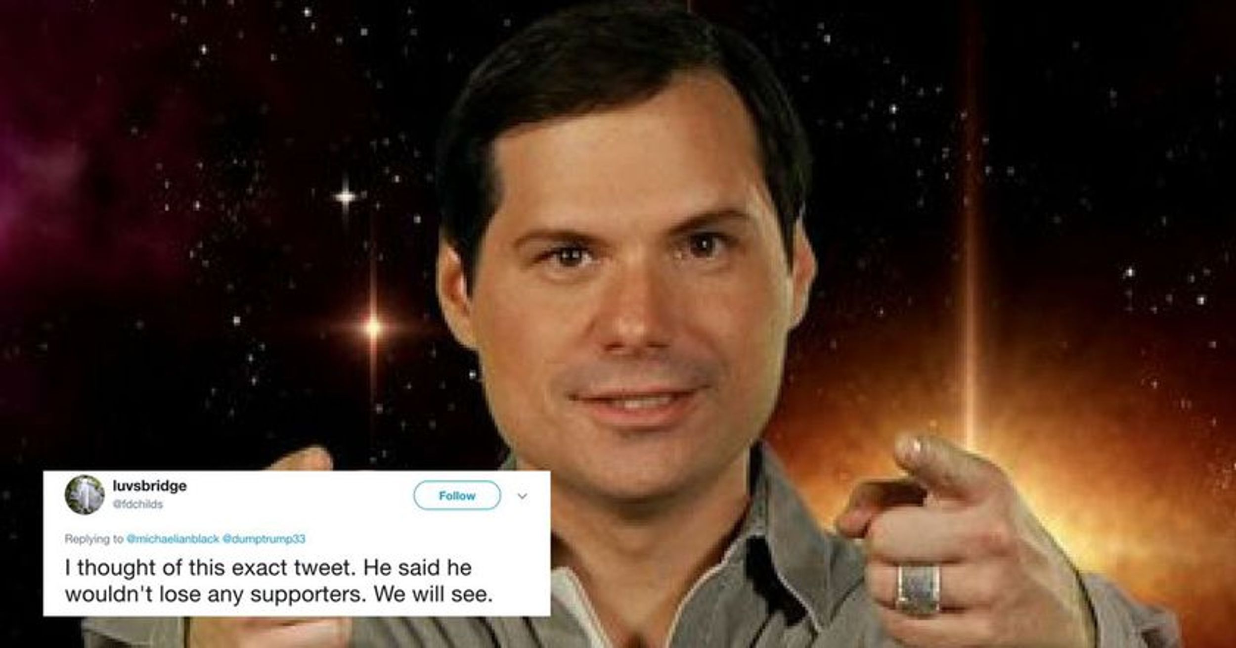 Comedian Michael Ian Black Makes Controversial Statement About President Trump, And Twitter Is Divided