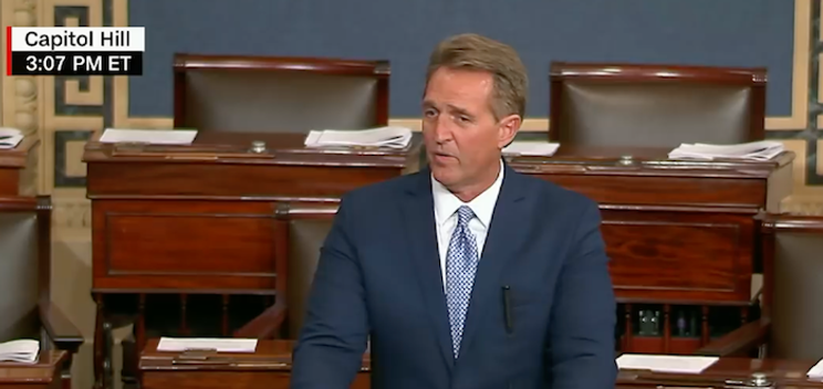 Watch Jeff Flake Slams Trump Republicans In A Compelling Speech Comic Sands