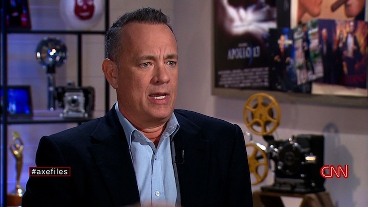 WATCH: Tom Hanks Criticizes Trump Attacks on Mainstream Media
