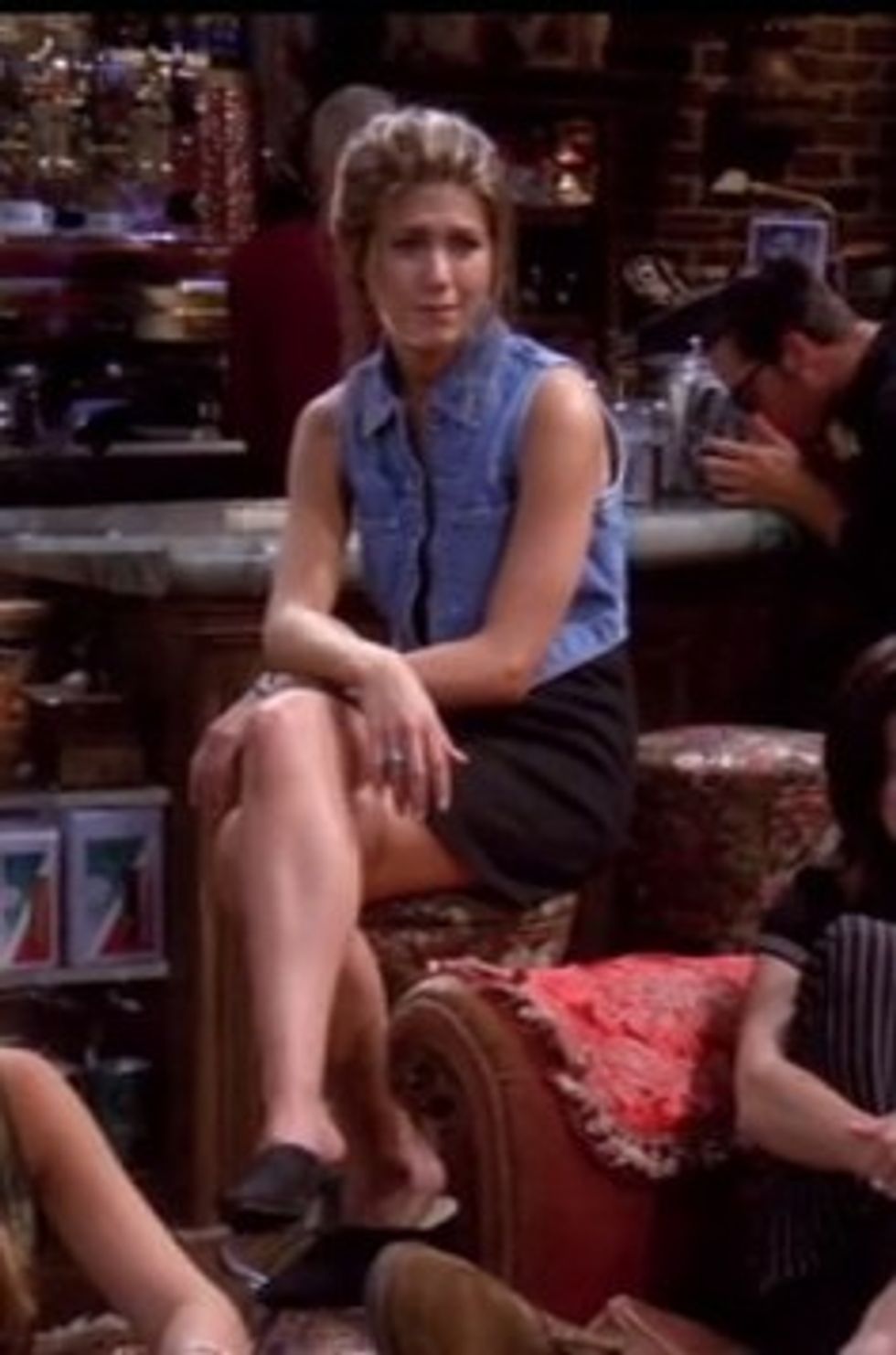 rachel green denim outfits